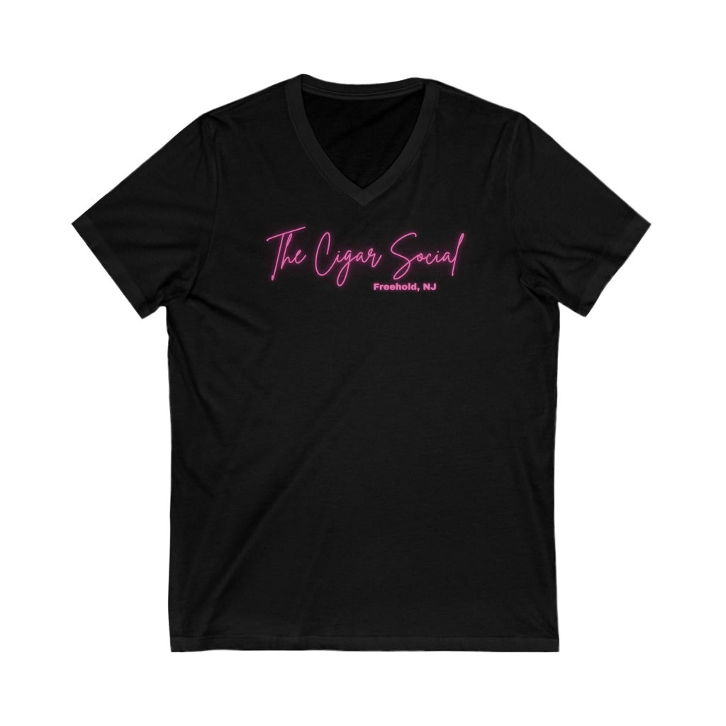 The Cigar Social Women V-Neck Tee, PINK
