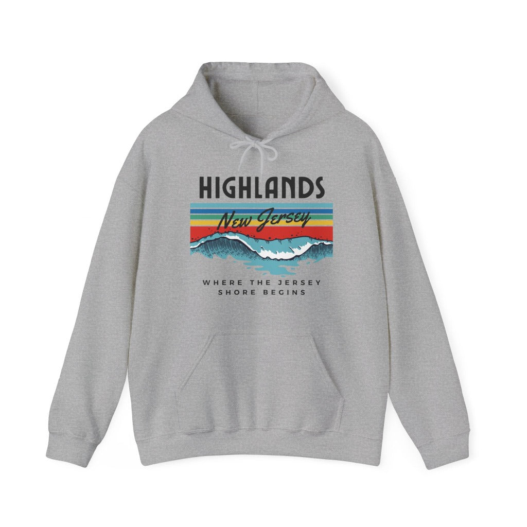 Highlands NJ Hoodie, Waves