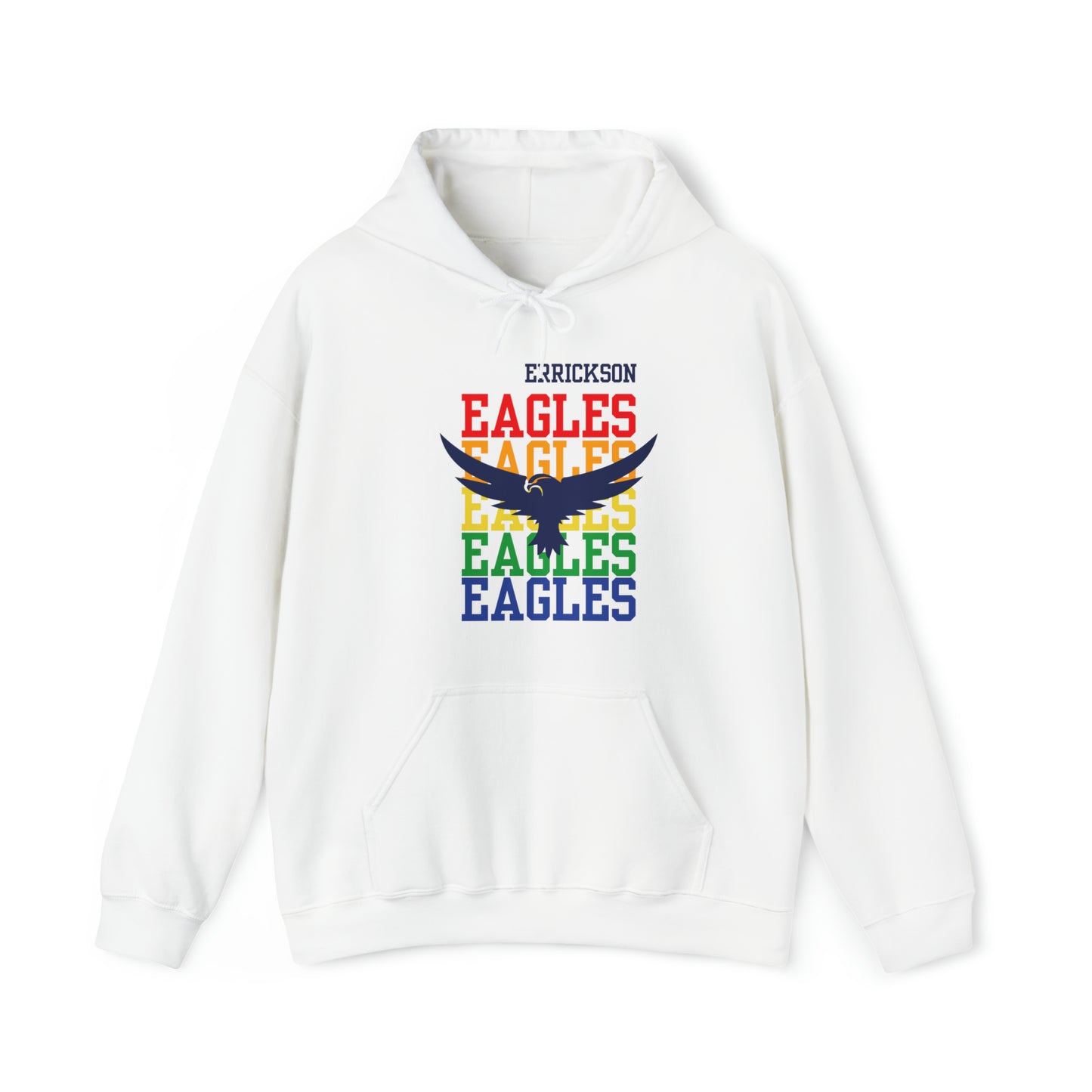 Errickson Eagles Adult Hoodie, Rainbow