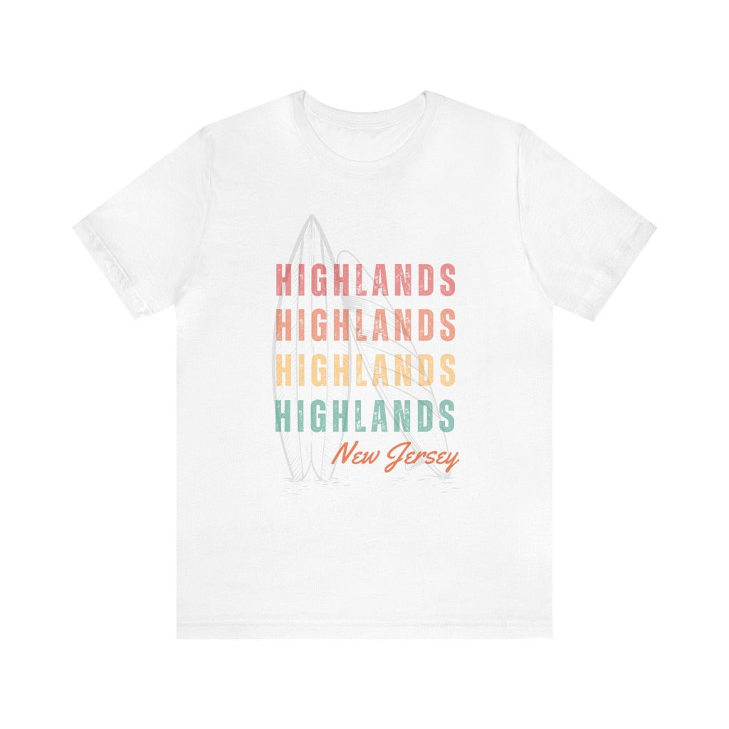 Highlands NJ Tee Shirt, Surf Boards