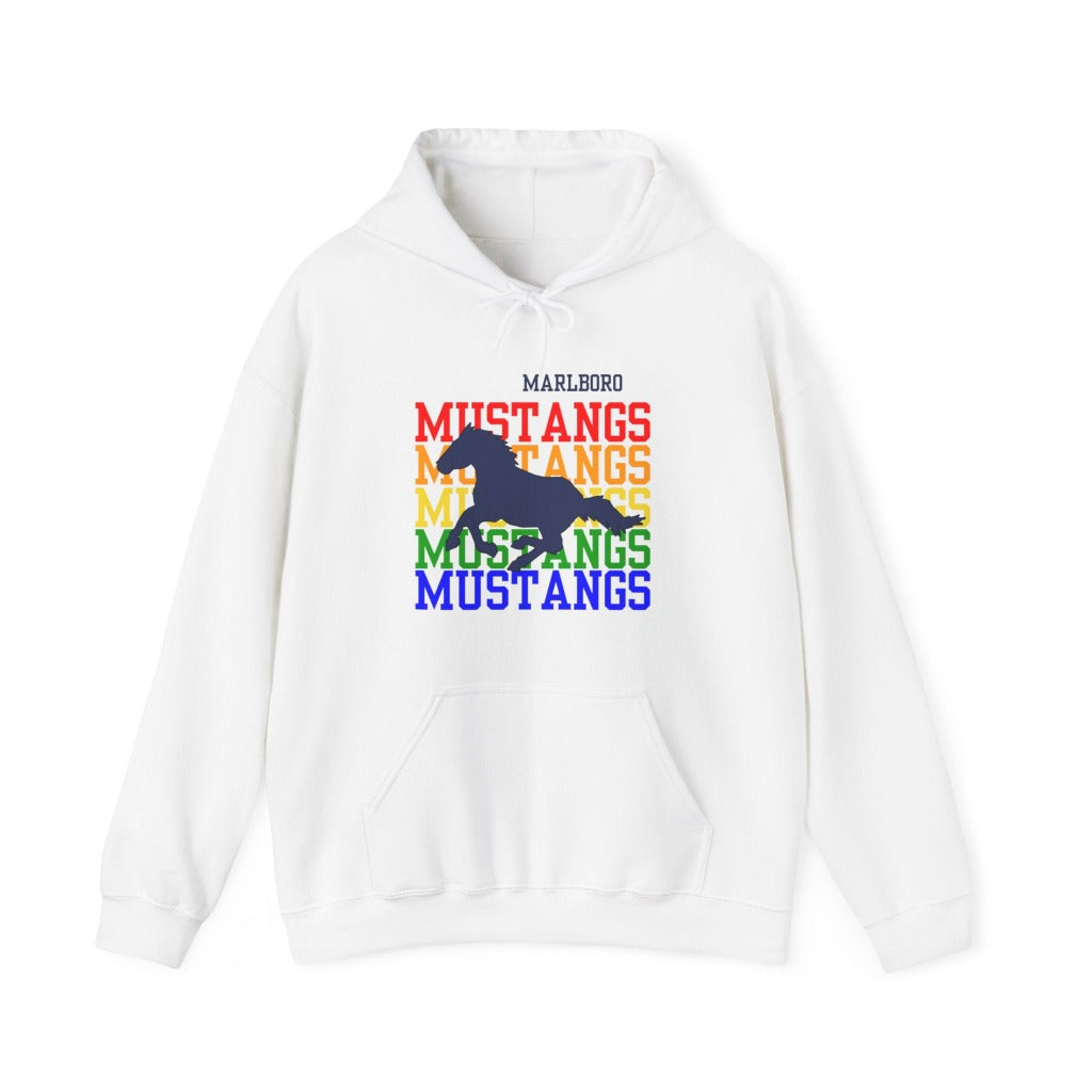 Marlboro Mustangs Hoodie, Rainbow