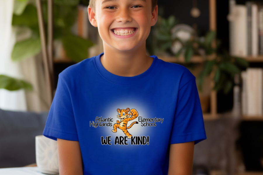 Youth AHES Tee Shirt .We are Kind Tiger