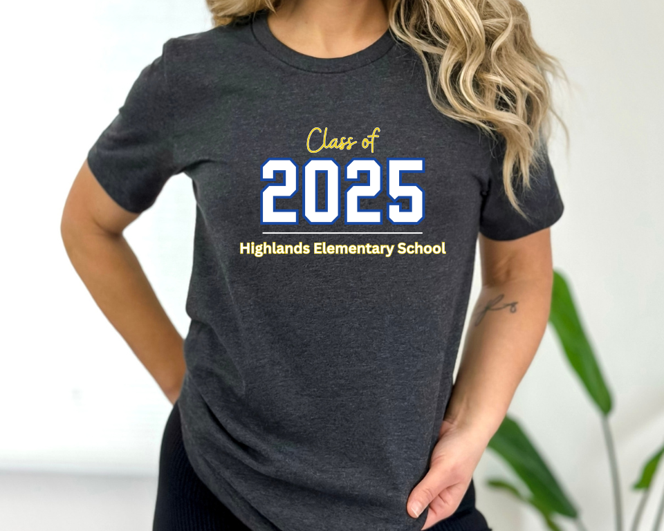 Class of 2025 HES Tee Shirt, Adult