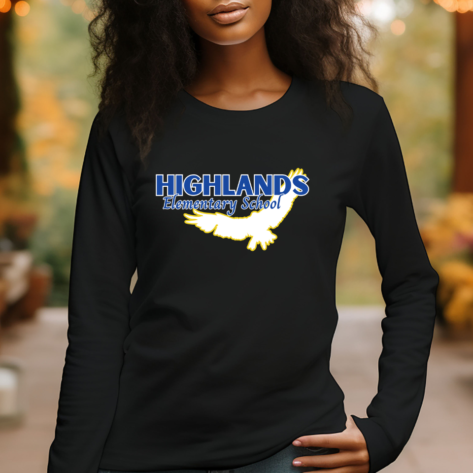 HES Black Long Sleeve Tee, Adult