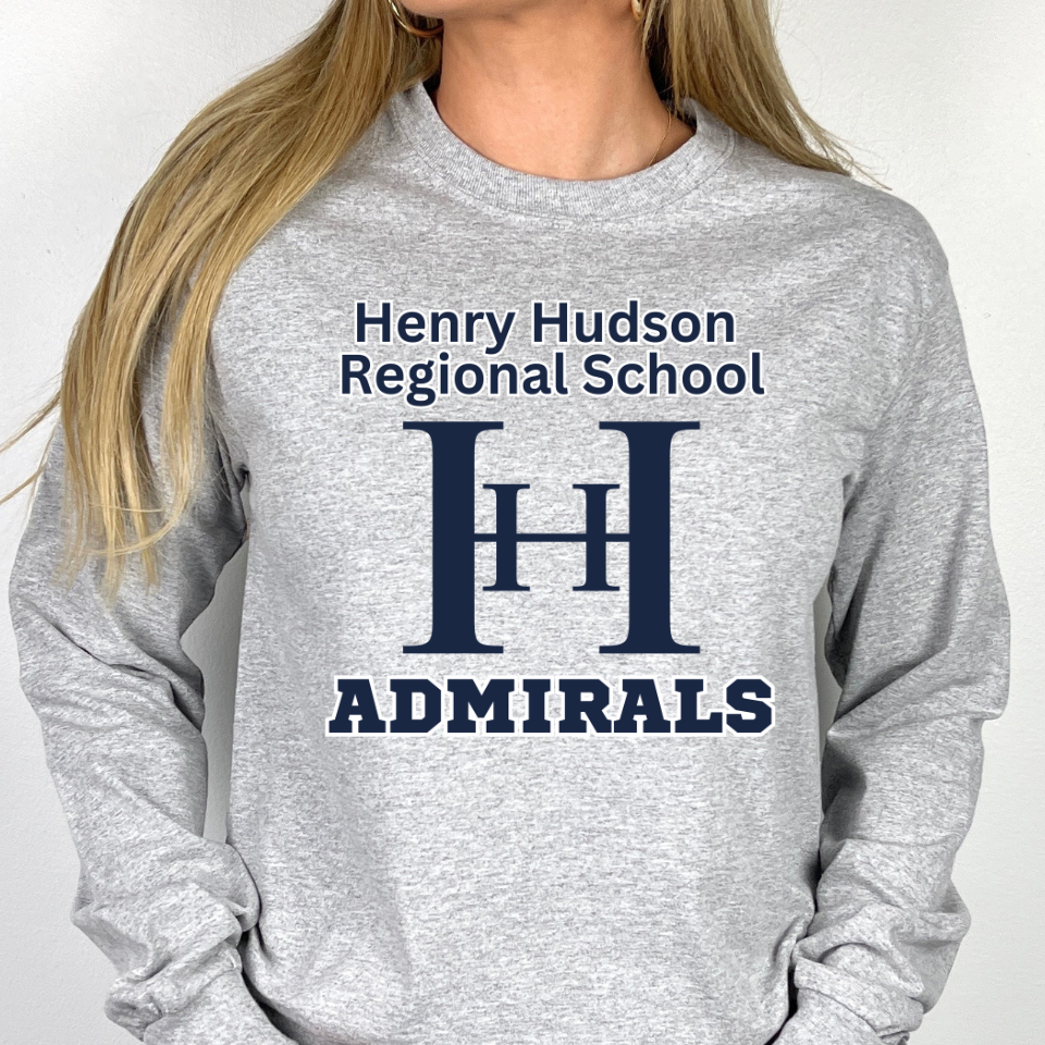 HHRS Admirals Long Sleeve Tee, ASH