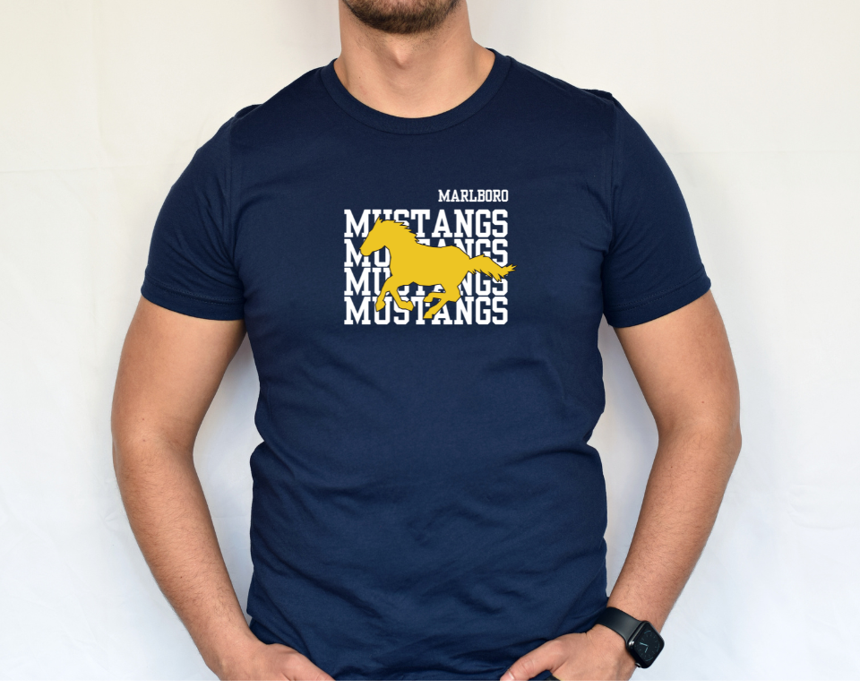 Marlboro Mustangs Tee Shirt, Mustang