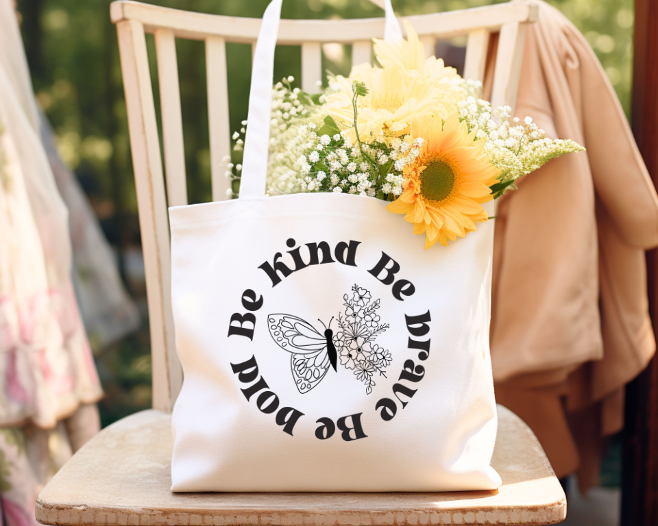 Be Kind Cotton Canvas Tote Bag
