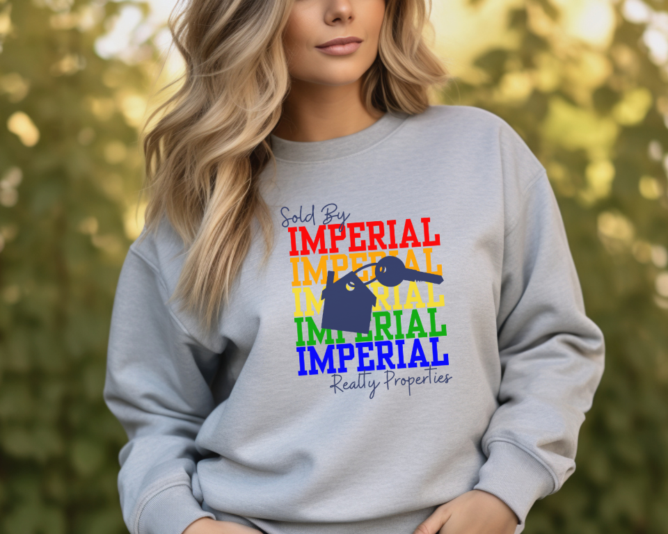 Imperial Realty Properties Crewneck, Rainbow Imperial