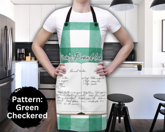 Personalized Apron with Hand Written Note and Recipe