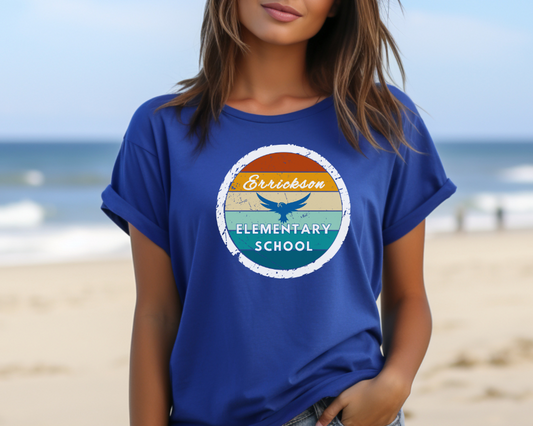 Errickson Elementary School Retro Tee Shirt, Adult