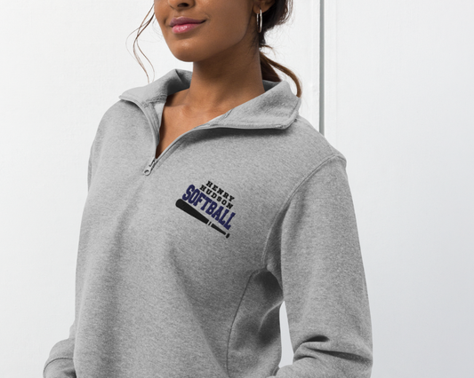 Henry Hudson Softball Quarter Zip, Grey (Embroidered)