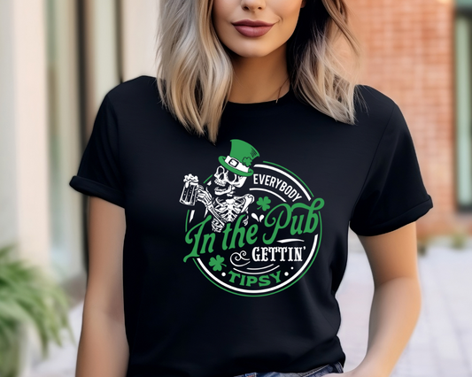 St Patrick's Day Getting Tipsy Tee Shirt