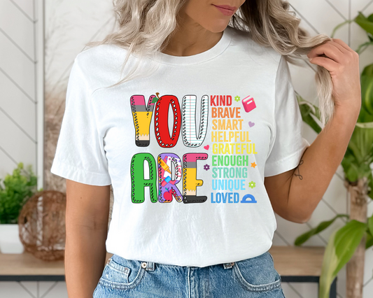 Teacher YOU ARE (light colors)Tee Shirt, Adult