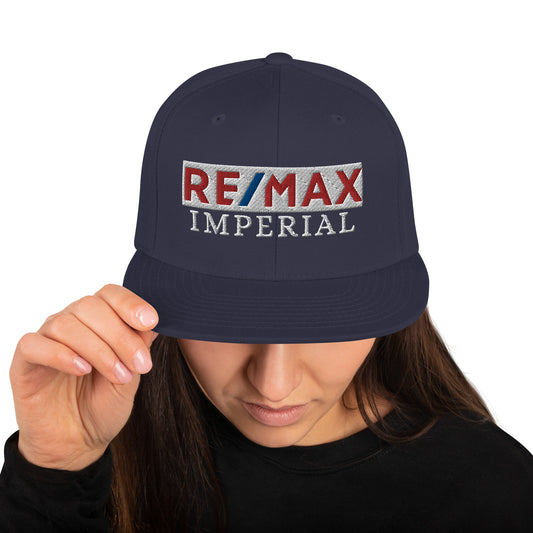 Remax Imperial Snap Back Hat, Embroidered