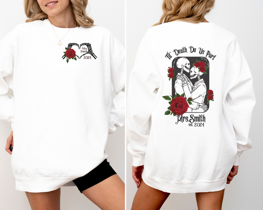 Bride Comfort Colors Sweatshirt, Red Roses