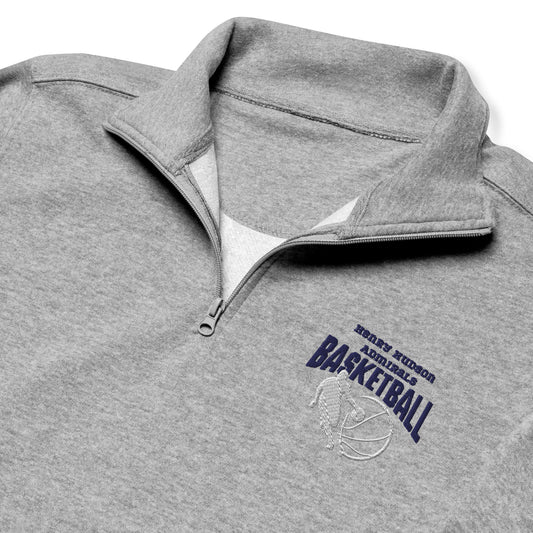 Henry Hudson Quarter Zip Embroidered, Grey