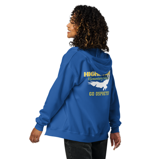 Highlands Elementary School Zip Up Hoodie, Adult