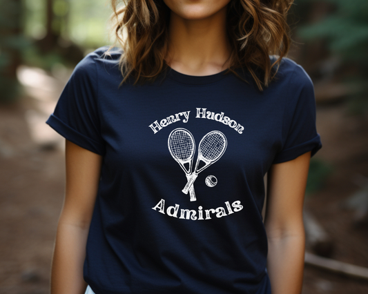 Henry Hudson Tennis Tee Shirt, Adult UNISEX